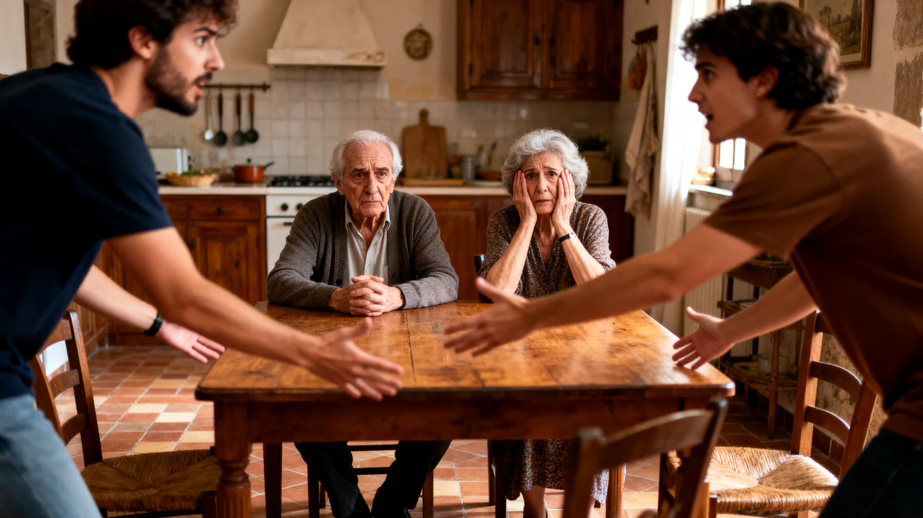 I nonni si trovano a gestire tensioni e dinamiche di gelosia tra i nipoti giovani adulti, che competono per ottenere maggiore attenzione, favoritismi o eredità affettiva ed economica da parte loro. I nonni si sentono in difficoltà nel bilanciare equità e affetto senza alimentare rivalità o sentirsi manipolati dalle aspettative dei nipoti."